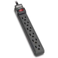 TRIPP SURGE PROTECTOR 6OUT BLACK 2FT